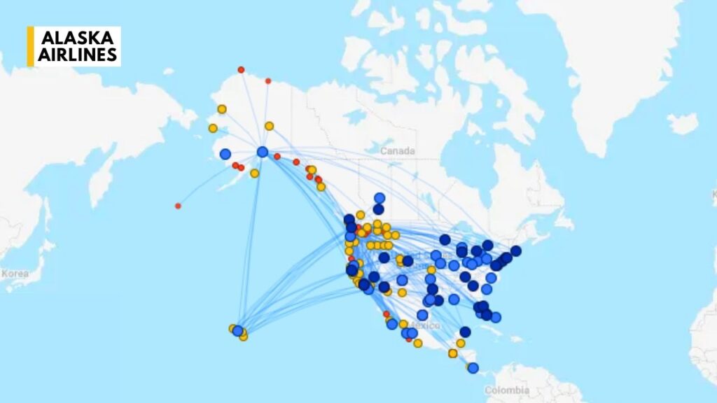 Alaska Airlines Flight Route Map